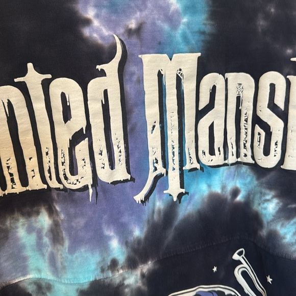 DISNEY PARKS HAUNTED MANSION SPIRIT TIE DIE JERSEY XS - Picture 3 of 7